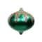 9.75" Green Satin & Gold Glitter Shatterproof Onion Ornament by Ashland®